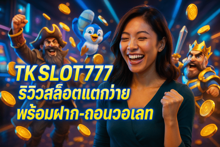 TKSLOT777 รีวิวสล็อตแตกง่าย พร้อมฝาก-ถอนวอเลท