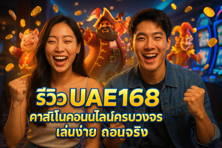 รีวิว UAE168 คาสิโนออนไลน์ครบวงจร เล่นง่าย ถอนจริง